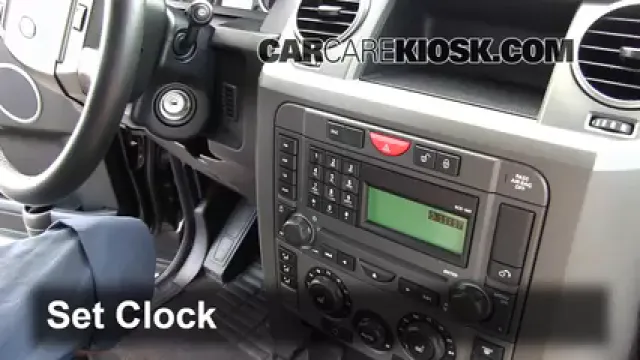 2006 Land Rover LR3 SE 4.4L V8 Reloj Fijar hora de reloj